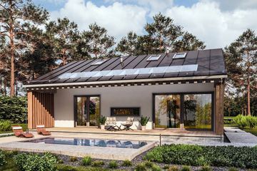  Projekt domu Słoneczny 4 murowany (GDE1083) - projekt domu parterowego - Zdjęcie 1