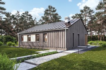  Projekt domu Słoneczny 5 murowany (GDE1084) - projekt domu parterowego - Zdjęcie 1