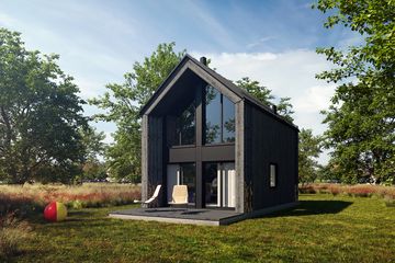  Projekt domu Jaskółka XL 2 (GDE1085) - projekt domu parterowego z poddaszem - Zdjęcie 3