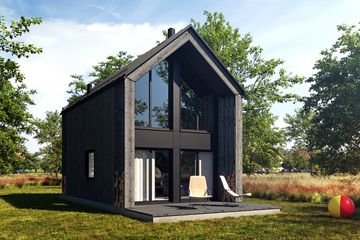  Projekt domu Jaskółka XL 3 (GDE1086) - projekt domu parterowego z poddaszem - Zdjęcie 1