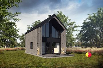  Projekt domu Jaskółka XL 4 (GDE1087) - projekt domu parterowego z poddaszem - Zdjęcie 2