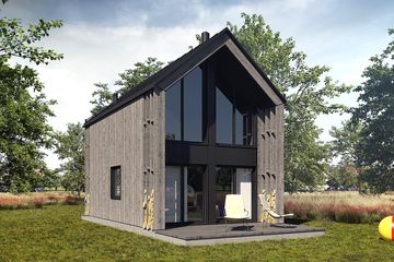  Projekt domu Jaskółka XL 5 (GDE1088) - projekt domu parterowego z poddaszem - Zdjęcie 1