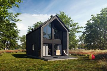  Projekt domu Jaskółka XL 5 (GDE1088) - projekt domu parterowego z poddaszem - Zdjęcie 2