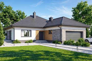  Projekt domu Aloes 5 (WOF1268) - projekt domu parterowego - Zdjęcie 1