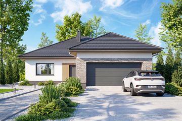  Projekt domu Aloes 5 (WOF1268) - projekt domu parterowego - Zdjęcie 2