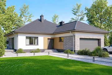  Projekt domu Aloes 5 (WOF1268) - projekt domu parterowego - Zdjęcie 2