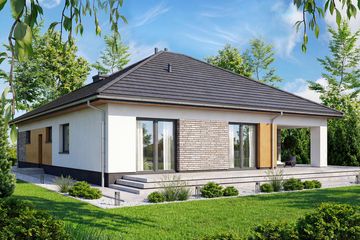  Projekt domu Aloes 5 (WOF1268) - projekt domu parterowego - Zdjęcie 3