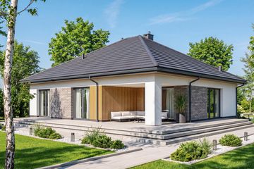  Projekt domu Aloes 5 (WOF1268) - projekt domu parterowego - Zdjęcie 4