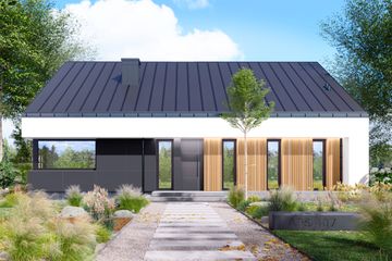  Projekt domu APS 407 wariant 2 (LUA1674) - projekt domu parterowego - Zdjęcie 1