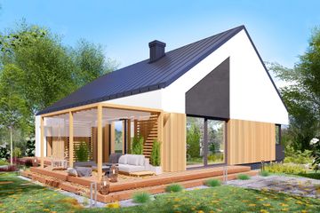  Projekt domu APS 407 wariant 2 (LUA1674) - projekt domu parterowego - Zdjęcie 2