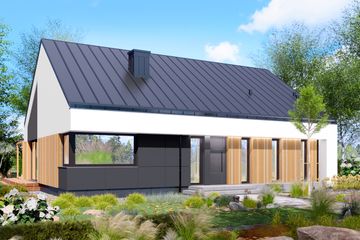  Projekt domu APS 407 wariant 2 (LUA1674) - projekt domu parterowego - Zdjęcie 3