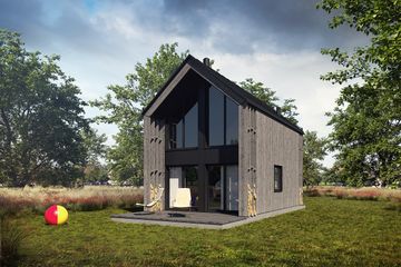  Projekt domu Jaskółka 4 (GDE1090) - projekt domu parterowego z poddaszem - Zdjęcie 2