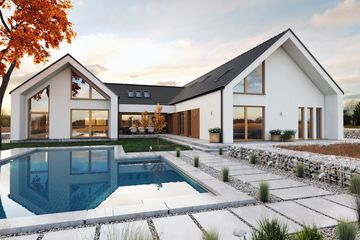  Projekt domu Ka295 T (PKT1345) - projekt domu parterowego z poddaszem - Zdjęcie 2