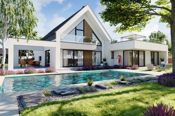  Projekt domu Ka285 T (PKT1344) - projekt domu parterowego z poddaszem - Zdjęcie 2