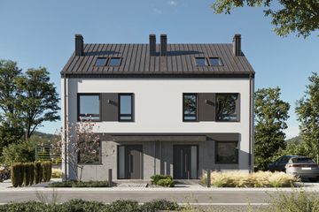  Projekt domu Liszka Duolit (1958) (KRD3096) - projekt domu z pełnym piętrem - Zdjęcie 2