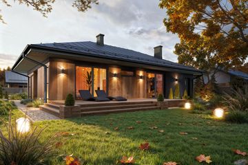  Projekt domu Galia 2 drewniana (BSE1283) - projekt domu parterowego - Zdjęcie 2