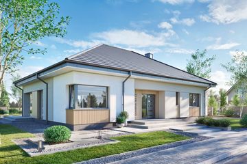  Projekt domu Domena 163 C3 (WRW1425) - projekt domu parterowego - Zdjęcie 1