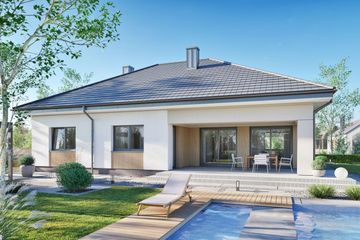  Projekt domu Domena 163 C3 (WRW1425) - projekt domu parterowego - Zdjęcie 2