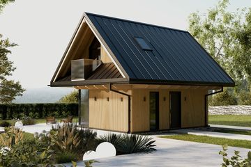  Projekt domu Nasz Domek (KDX1034) - projekt domu parterowego z poddaszem - Zdjęcie 3