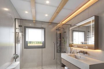  Projekt domu Jutrzenka powiększona z zadaszonym tarasem (KDX1035) - projekt domu parterowego z poddaszem - Zdjęcie 11