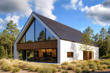  Projekt domu A-126 (PZB1103) - projekt domu parterowego z poddaszem - Zdjęcie 1