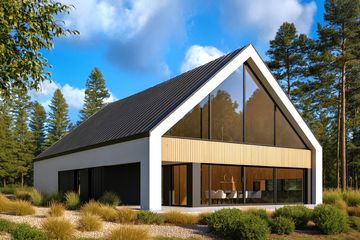  Projekt domu A-126 (PZB1103) - projekt domu parterowego z poddaszem - Zdjęcie 2