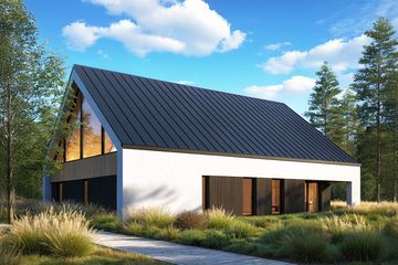  Projekt domu A-126 (PZB1103) - projekt domu parterowego z poddaszem - Zdjęcie 3