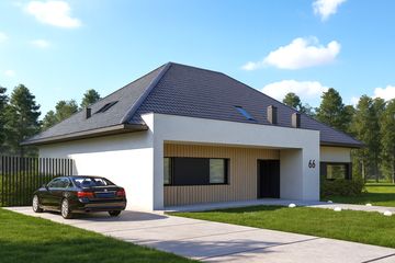  Projekt domu A-166 (PZB1096) - projekt domu parterowego z poddaszem - Zdjęcie 4