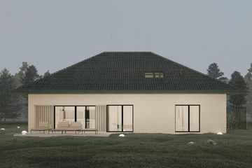  Projekt domu A-166 (PZB1096) - projekt domu parterowego z poddaszem - Zdjęcie 7