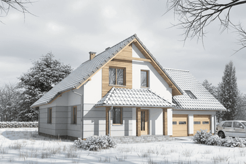  Projekt domu Fidelis I G2 (SLS1165) - projekt domu parterowego z poddaszem - Zdjęcie 3