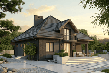 Projekt domu Elegans I PG1 - parterowy z poddaszem dom o powierzchni 138,38 m², dach namiotowy - ujęcie 10