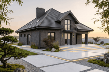 Projekt domu Elegans I PG1 - parterowy z poddaszem dom o powierzchni 138,38 m², dach namiotowy - ujęcie 15