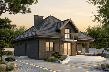 Projekt domu Elegans I PG1 - parterowy z poddaszem dom o powierzchni 138,38 m², dach namiotowy - ujęcie 16