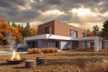  Projekt domu Aedificatus I G2 (SLS1162) - projekt domu z pełnym piętrem - Zdjęcie 1