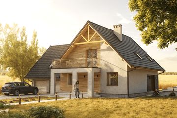  Projekt domu Utilis I G2 (SLS1169) - projekt domu parterowego z poddaszem - Zdjęcie 1