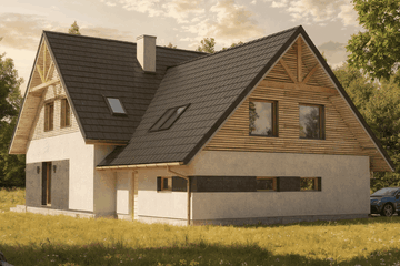  Projekt domu Utilis I G2 (SLS1169) - projekt domu parterowego z poddaszem - Zdjęcie 2