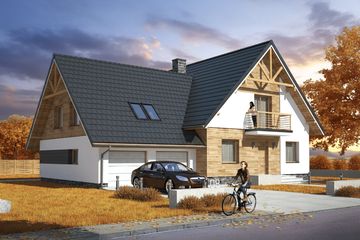  Projekt domu Utilis II G2 (SLS1170) - projekt domu parterowego z poddaszem - Zdjęcie 1