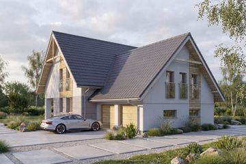  Projekt domu Tepideus I PG2 (SLS1167) - projekt domu parterowego z poddaszem - Zdjęcie 1