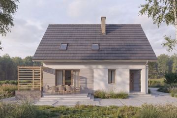  Projekt domu Tepideus I PG2 (SLS1167) - projekt domu parterowego z poddaszem - Zdjęcie 4