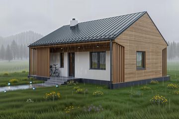  Projekt domu Maluch - murowany (GDE1093) - projekt domu parterowego - Zdjęcie 2