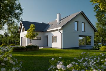  Projekt domu Thor (GDH1003) - projekt domu parterowego z poddaszem - Zdjęcie 4