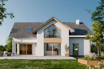  Projekt domu Thor (GDH1003) - projekt domu parterowego z poddaszem - Zdjęcie 1