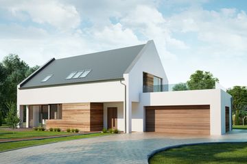  Projekt domu JB60 (GDA1048) - projekt domu parterowego z poddaszem - Zdjęcie 1