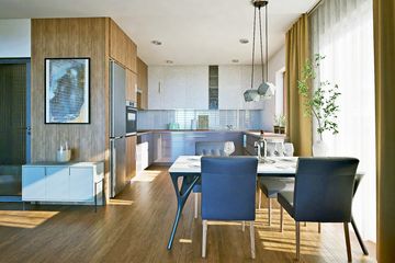 Projekt domu Gąska IV A z garażem 1-st. [A] - parterowy dom o powierzchni 119,40 m², dach dwuspadowy - ujęcie 7