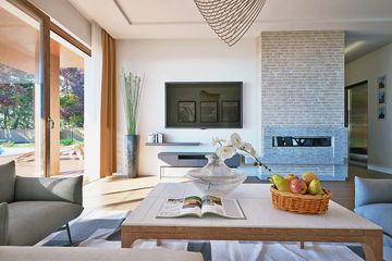 Projekt domu Gąska IV A z garażem 1-st. [A] - parterowy dom o powierzchni 119,40 m², dach dwuspadowy - ujęcie 8