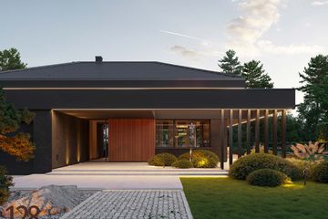  Projekt domu HomeKoncept 128 (KRX1297) - projekt domu z pełnym piętrem - Zdjęcie 4