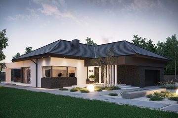  Projekt domu NewHouse 725 w2 (KRZ1143) - projekt domu parterowego - Zdjęcie 1