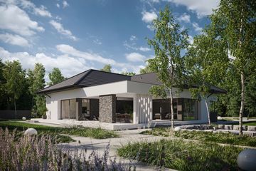  Projekt domu NewHouse 725 w2 (KRZ1143) - projekt domu parterowego - Zdjęcie 3