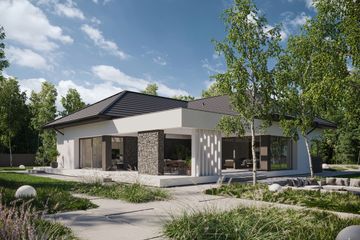  Projekt domu NewHouse 725 w2 (KRZ1143) - projekt domu parterowego - Zdjęcie 4