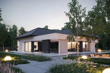  Projekt domu NewHouse 725 w2 (KRZ1143) - projekt domu parterowego - Zdjęcie 5